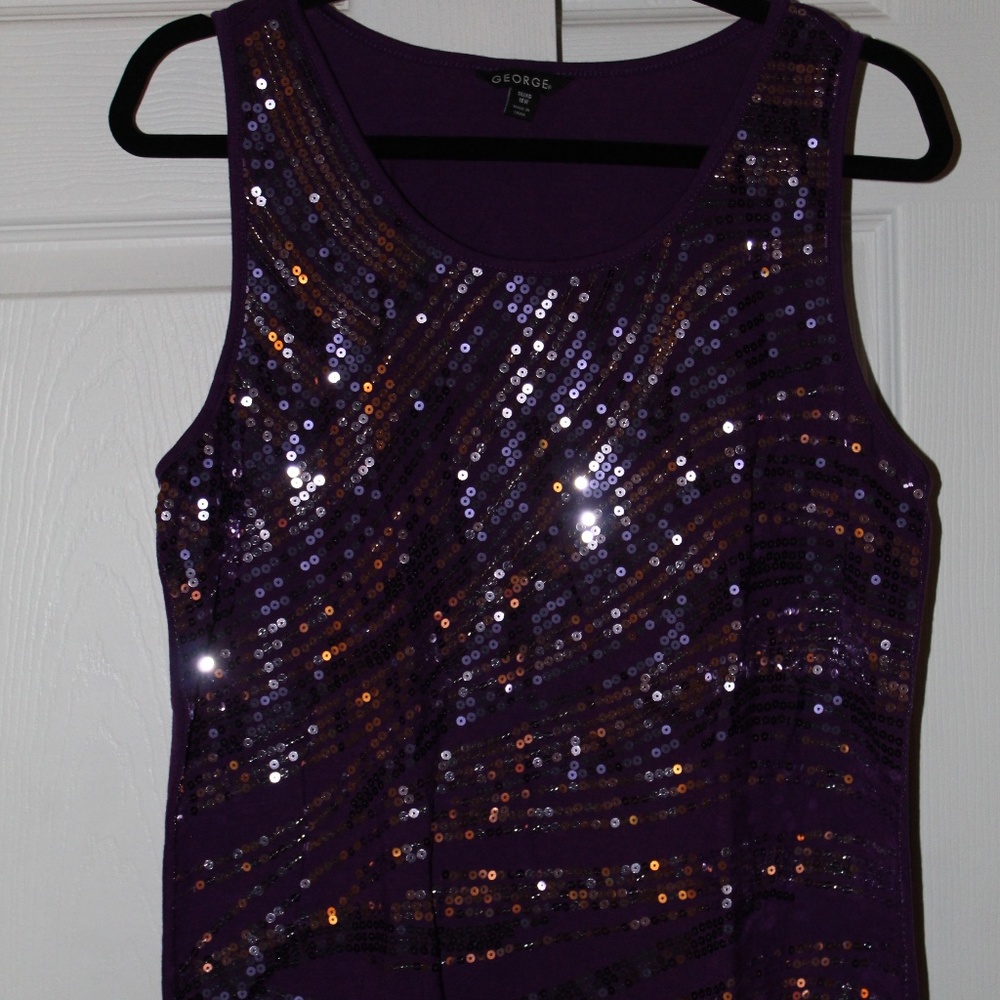 George sequin tank top